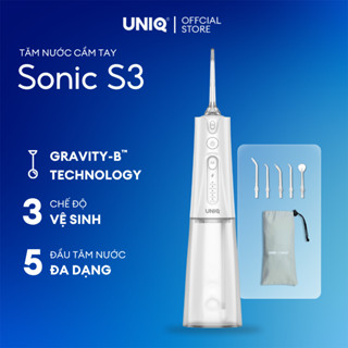  Máy tăm nước UNIQ SONIC S3 vệ sinh răng miệng tam nuoc mini nhỏ gọn cầm tay tăm nước du lịch chống thấm nước 