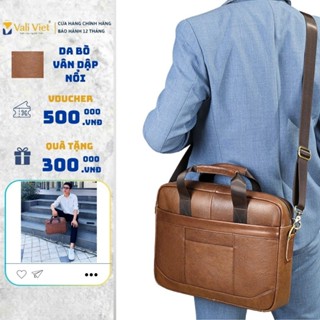 Cặp Xách Công Sở Cặp Da Đựng Laptop Vali Việt Da Thật Sang Trọng Đi Làm Đi Học Bảo Hành 1 Năm
