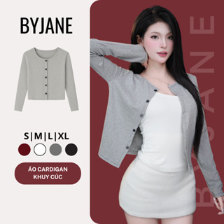   MỞ BÁN  Áo Khoác Cardigan Nữ Dáng Dài Có Cúc Basic Thanh Lịch BYJANE – 945 