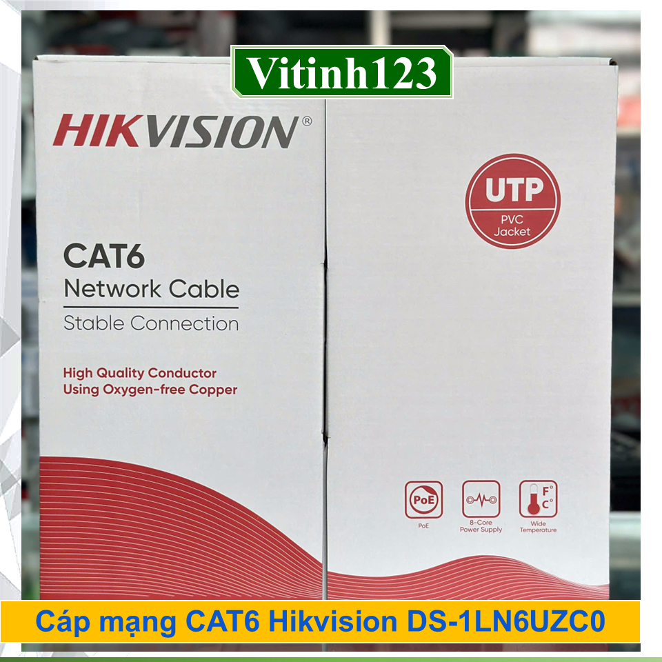 Cáp mạng CAT6 Hikvision DS-1LN6UZC0