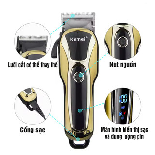 TÔNG ĐƠ CẮT TÓC KEMEI 1990 SIÊU SẮC
