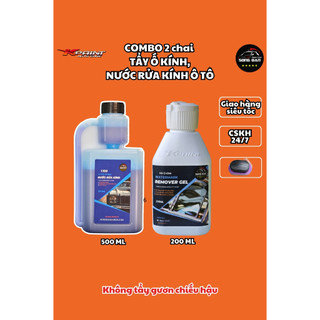  COMBO 500ml  Nước Rửa Kính Glass Cleaner và Gel vệ sinh ố kính SONG DAN 