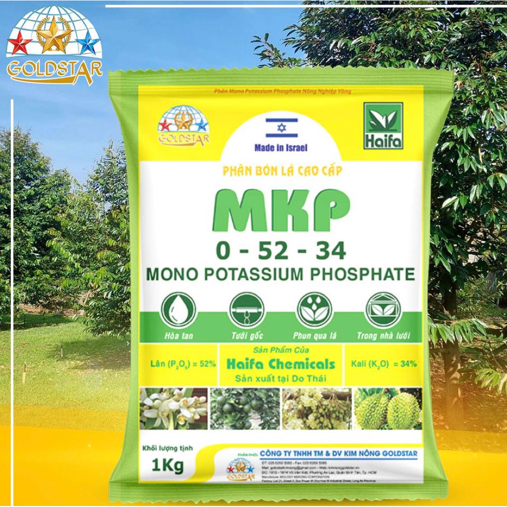 PHÂN BÓN MKP HAIFA 0-52-34 NHẬP KHẨU ISRAEL