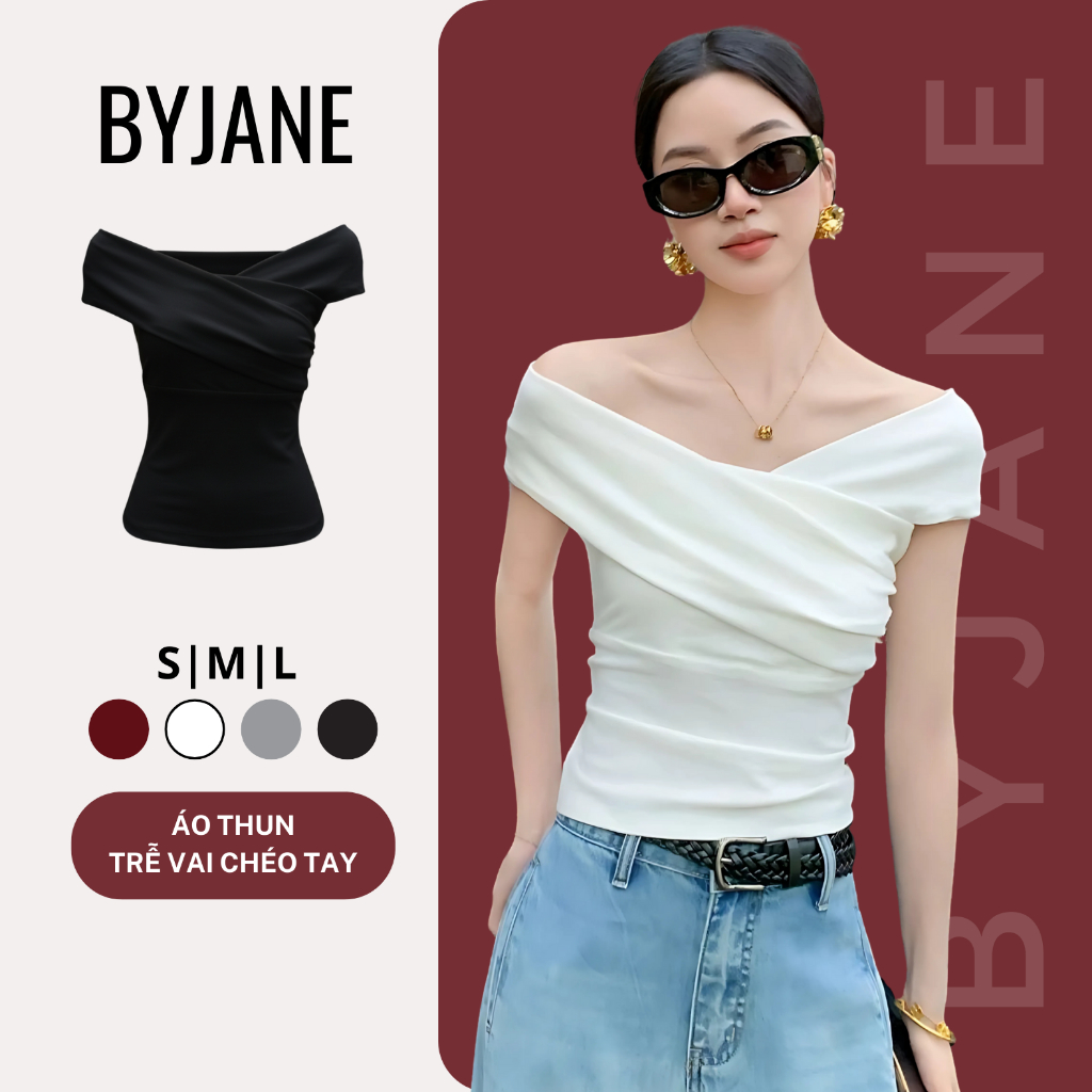 ( Mở Bán ) Áo thun Trễ Vái Chéo Tay BYJANE-648