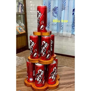 (Giá Tại Xưởng)Tháp bày bia nước ngọt,tháp 3 tầng trưng bày ngày Tết ban thờ Gia Tiên , sơn PU phủ bóng ( Gỉa Gỗ )