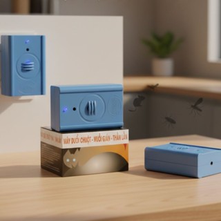  Thiết bị đuổi chuột đuổi muỗi gián thằn lằn nhện thạch sùng phiên bản cao cấp cửu long sử dụng sóng siêu thanh 200m 