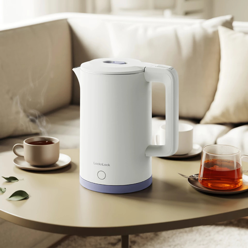 Ấm Đun Siêu Tốc LocknLock Electric Kettle EJK728IVY, dung tích 1.7L - Hàng Chính Hãng
