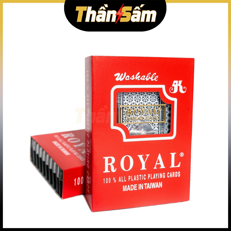 [Loại Tốt] Bài Tây Royal Đài Loan Loại Cao Cấp Chống Nước 100% Bài Poker Nhựa PVC Plastic