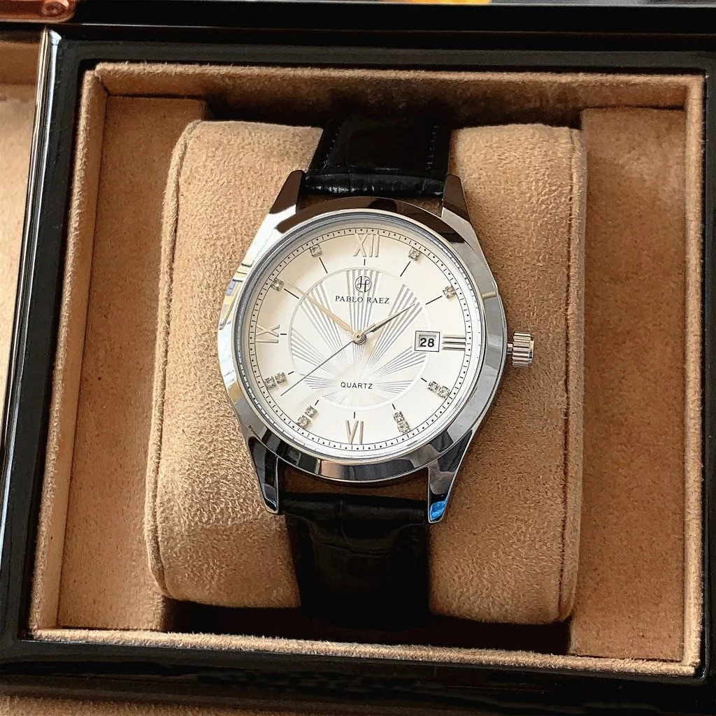 [Peinn] Đồng hồ nam chính hãng PABLO RAEZ lịch chuyển động thạch anh sang trọng chống nước 3ATM 2871