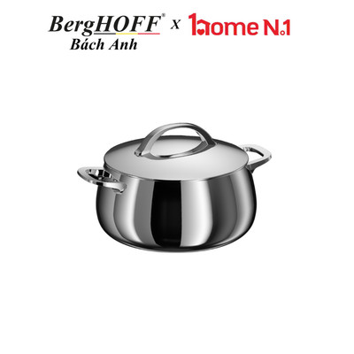 Nồi BergHOFF Belly Stellar Steel 18/20/24cm nắp kim loại - Bảo hành 24 tháng - Thép không gỉ 316
