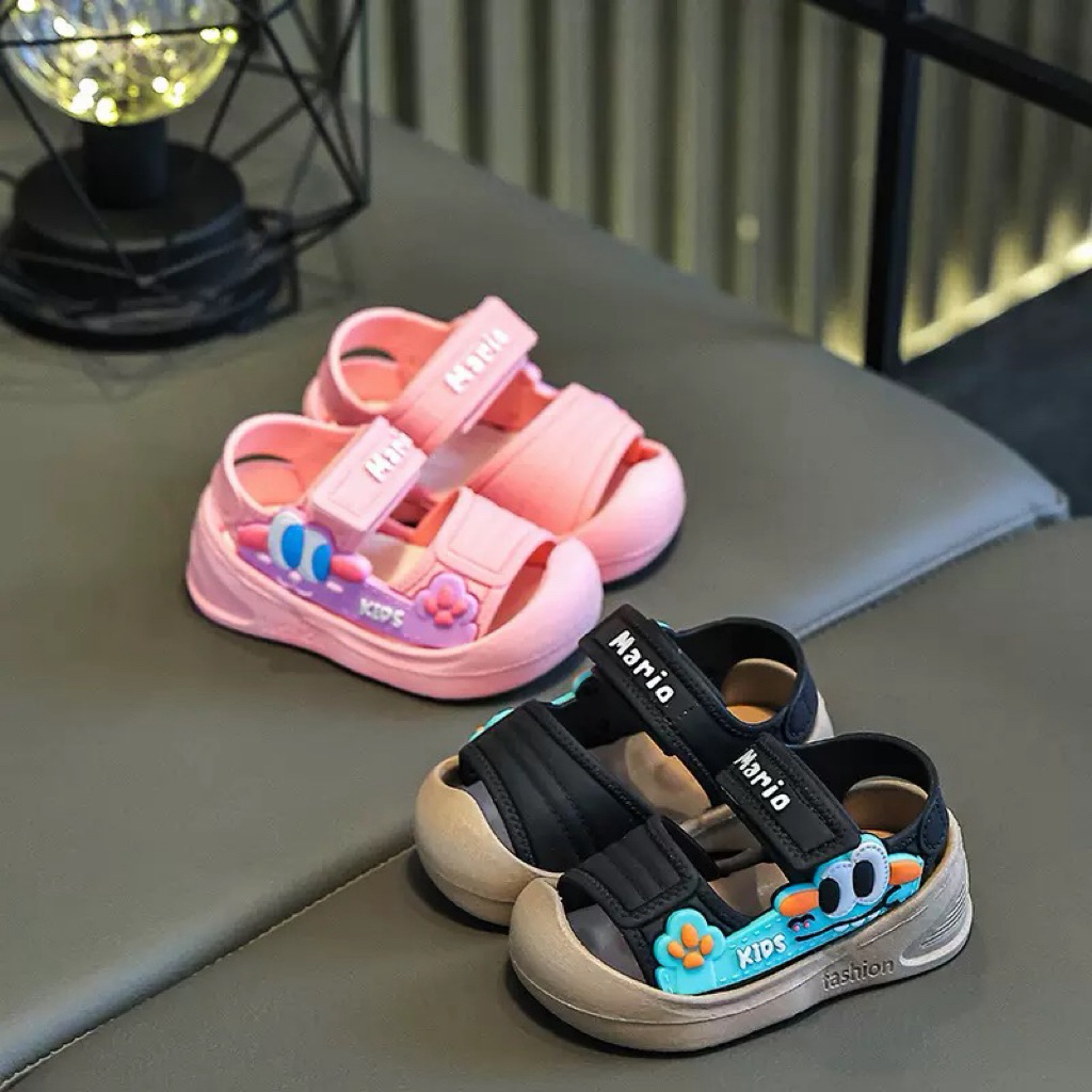 Sandal Bé Gái Bé Trai Mũi Bảo Vệ Mũi Chân Chống Va Đập – Đế Mềm Êm, Hoạ Tiết VỊT Dễ Thương – Size 18–29