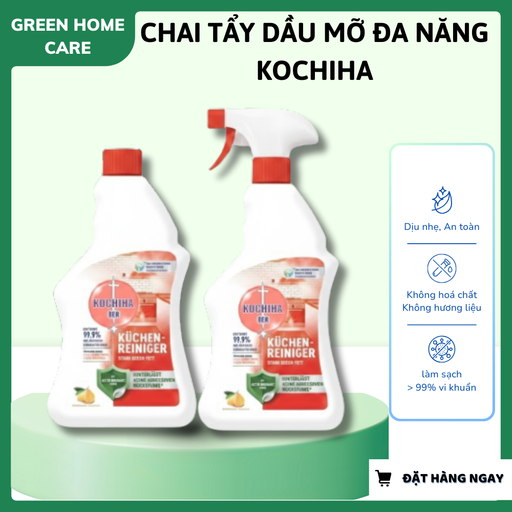 CHAI TẨY DẦU MỞ ĐA NĂNG KOCHIHA – Làm Sạch Dầu Mỡ, L.o.ạ.i B.ỏ Vết Bám 100%, Siêu Tiện Trong 5 Giây 