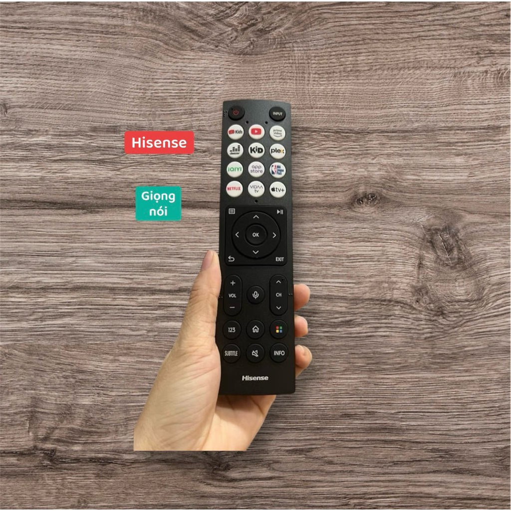 Remote Điều khiển Tivi Hisense giọng nói