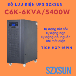 🔋 Bộ Lưu Điện UPS SZXSUN C6K 6KVA 5400W – Tự Động Kết Nối 🔌 Dùng Cho Máy Tính, Camera, Modem, Server