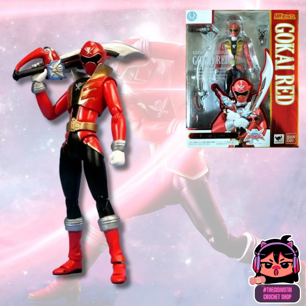 SHF BANDAI (AUTHENTIC) HIGH QUALITY ACTION FIGURE "GOKAI RED - GOKAIGER" (2ND - FULLBOX)
