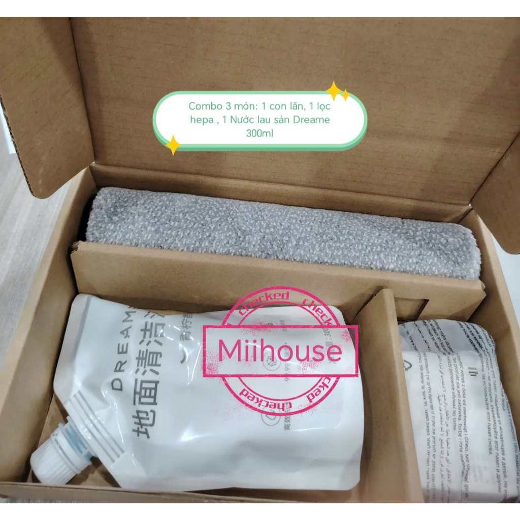 Dreame H12 Flexreach , Phụ kiện con lăn & lọc hepa & nước lau sàn cho máy lau nhà Dreame H12Flexreac