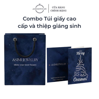  Combo Túi giấy giáng sinh & thiệp giáng sinh Asimi Jewerlry - Quà tặng Tháng 12 