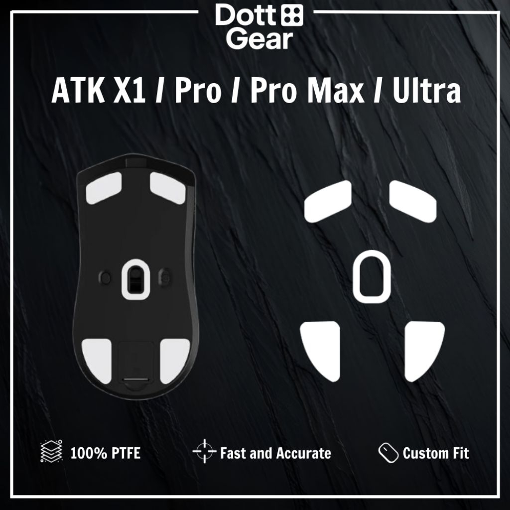 Mouse Feet WHITE ICE - PTFE nguyên chất cho ATK X1 /Pro / Pro Max / Ultra