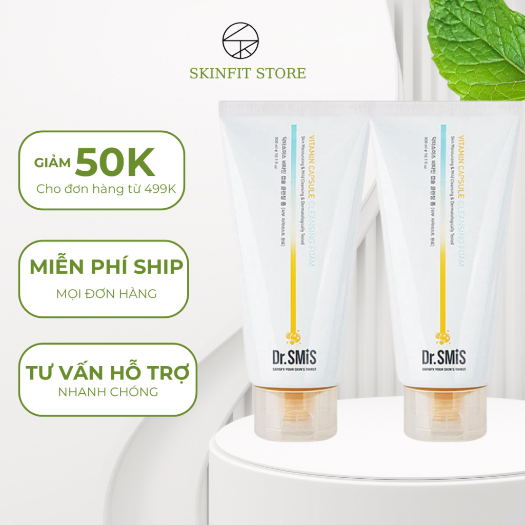 Sữa Rửa Mặt Giảm Nám, Tàn Nhang DR.SMIS VITAMIN DAYCELL 300ml