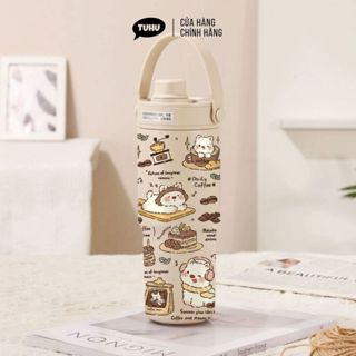  Ly giữ nhiệt Simple 735ml chất liệu inox 316 lót gốm bình giữ nhiệt Simple có quai xách tiện lợi - TUHUHOUSE 