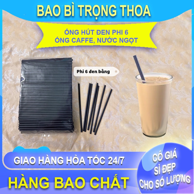 Ống hút đen phi 6 /1 gói 500g