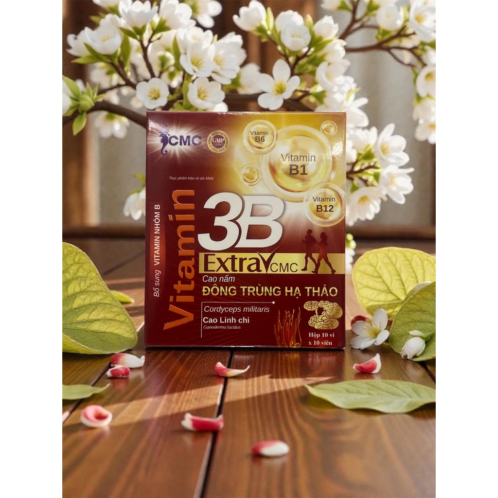 Vitamin 3B Extra CMC Cao nấm đông trùng hạ thảo_bổ sung vitamin nhóm B, tăng đề kháng, giảm mêth mỏi