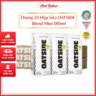   Sỉ Thùng 24 Hộp  Sữa Yến Mạch OATSIDE Oat Milk Blend Mini 180ml 
