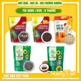 Hạt dưa rang củi, hạt dưa sạch nguyên vị rang mộc túi 500g, hạt dưa tết