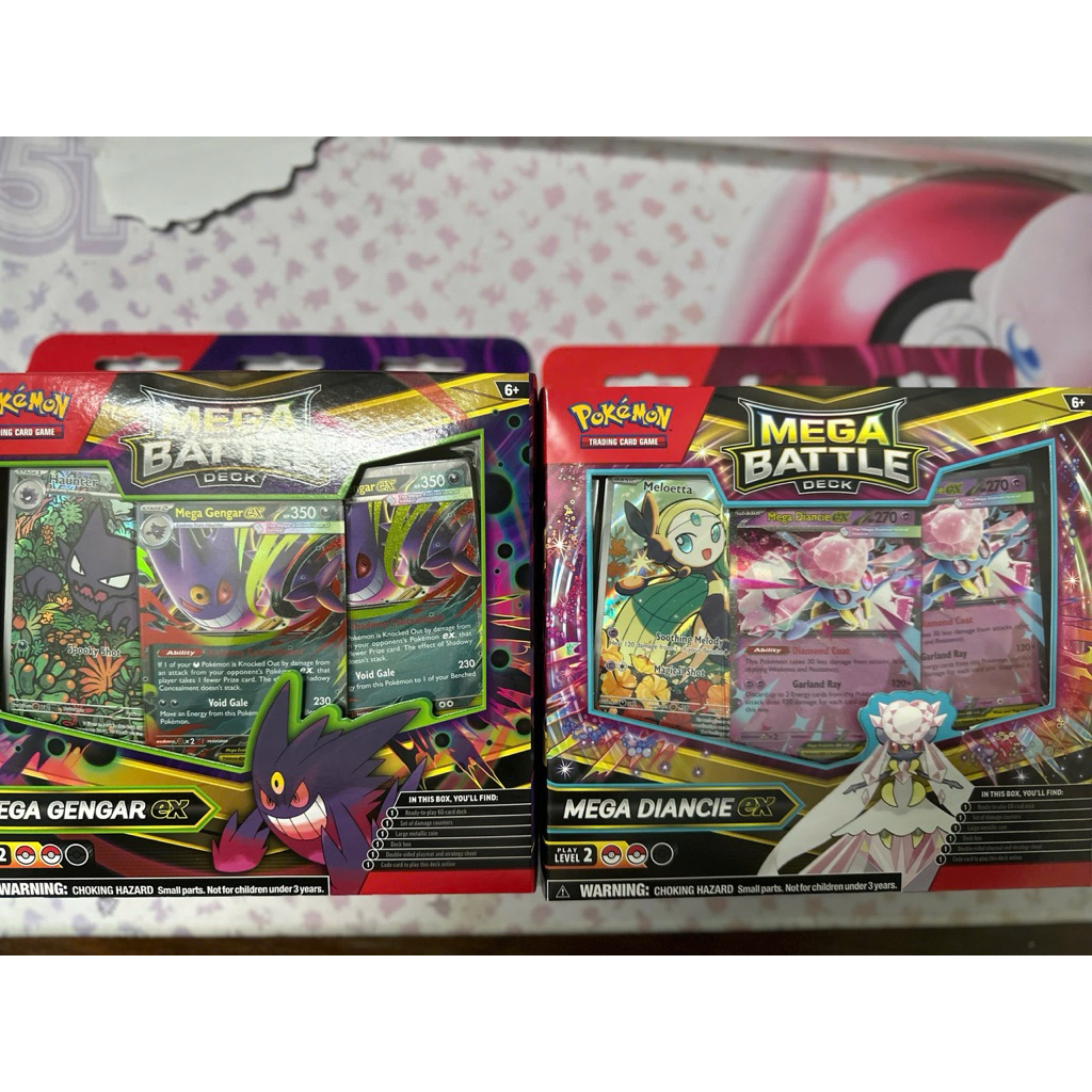 Combo Hộp pokemon TCG Battle Deck chính hãng (Gengar + Diancie)