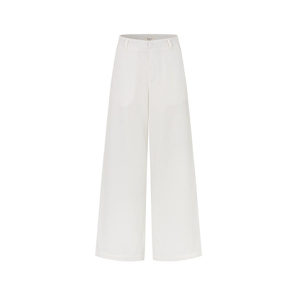 LUEUR | MABLE PANTS | Quần trắng suông ống rộng