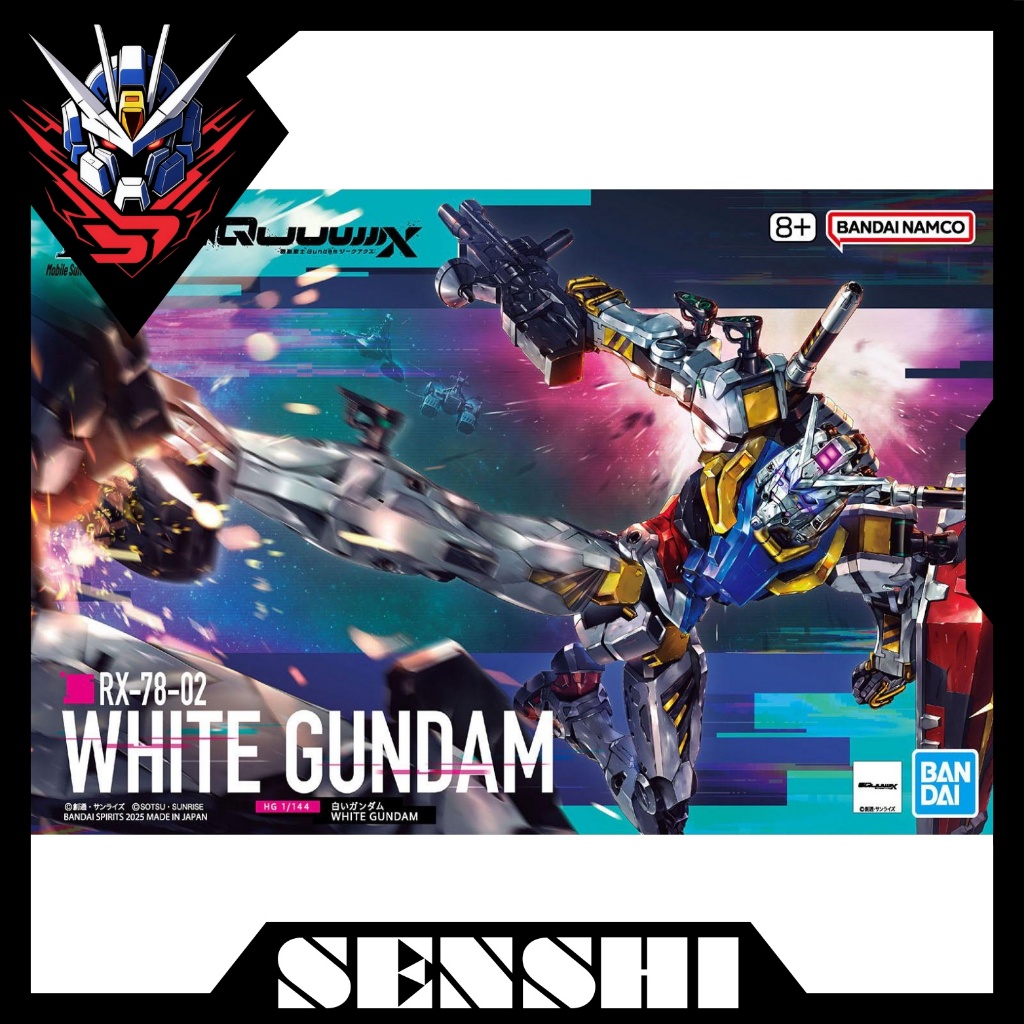 [Có Sẵn] Mô hình lắp ráp HG GQ RX-78-02 White Gundam