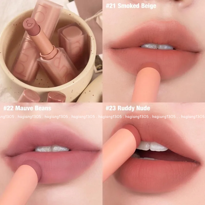[Shell Beach Nude Collection] Son Thỏi Lì Romand Zero Matte Lipstick 23 Ruddy Nude Đỏ nude, 22 Mauve Beans | BigBuy360 - bigbuy360.vn