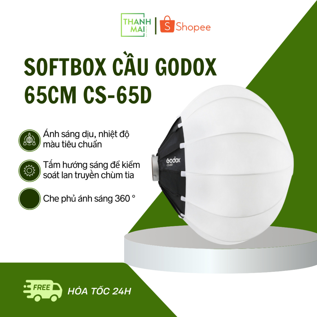 Softbox cầu Godox 65cm CS-65D