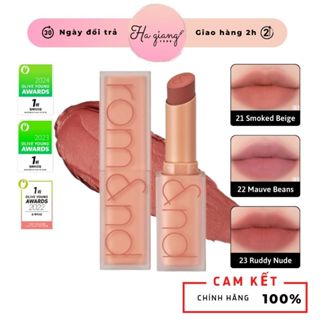   Shell Beach Nude Collection  Son Thỏi Lì Romand Zero Matte Lipstick 23 Ruddy Nude Đỏ nude 22 Mauve Beans 