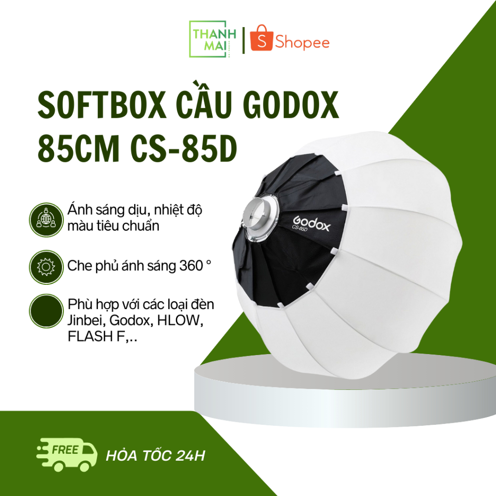 Softbox cầu Godox 85cm CS-85D |NEW