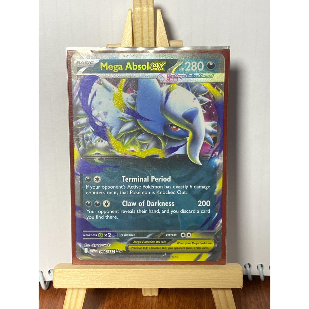 [ Mega Evolution ] Mega Absol ex 86/132 Double Rare Pokemon Mega Evolution