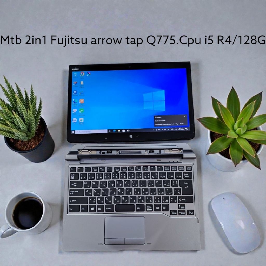 (Hàng cũ) MTB Fujitsu arrow tap Q775. 13.3in.cpu i5 5300.R4/128g.hinh thức đẹp 80%. không bút