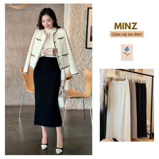  Chân Váy Len MINZ STORE Mã 8001 Thiết Kế Dáng Suông Phong Cách Công Sở và Dạo Phố 