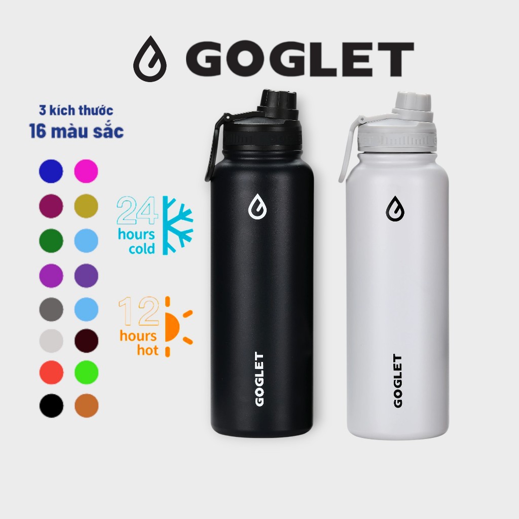 Bình giữ nhiệt thể thao GOGLET – Giữ lạnh lâu, 4 màu cá tính, 3 kích thước tiện dụng | BigBuy360 - bigbuy360.vn