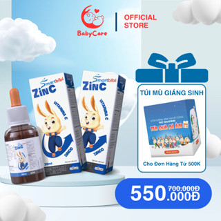  COMBO 2 Kẽm Hữu Cơ Cho Bé Smartbibi Zinc dạng nhỏ giọt cho trẻ sơ sinh 1 ngày tuổi hỗ trợ ăn ngon 