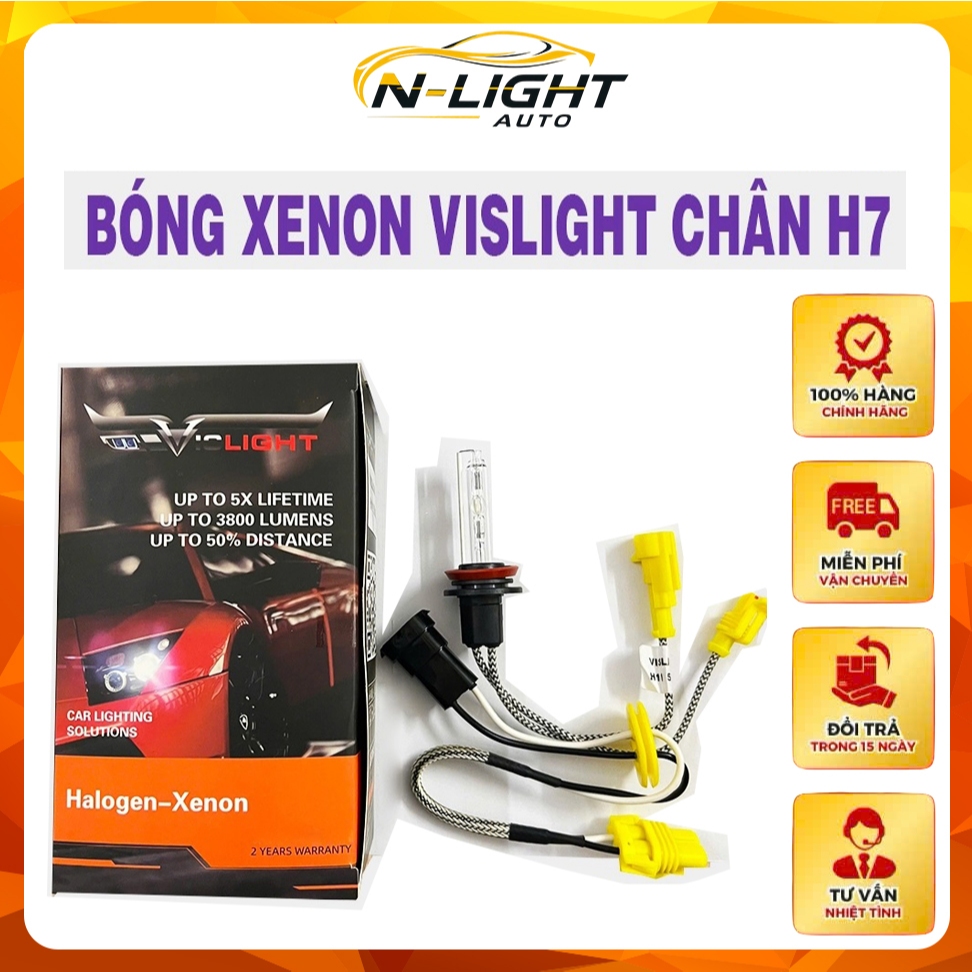 Bóng Xenon Vislight H7 Siêu Sáng