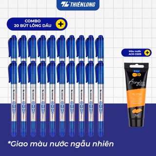  Combo 5 10 20 Bút lông dầu 2 đầu bút Thiên Long PM-04 bám dính tốt trên các vật liệu: Giấy gỗ,nhựa thủy tinh gốm sứ 