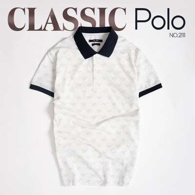 Áo polo nam URBAN họa tiết dệt subtle vải COTTON thấm hút tốt phom dáng regular fit tôn dáng NO.2111