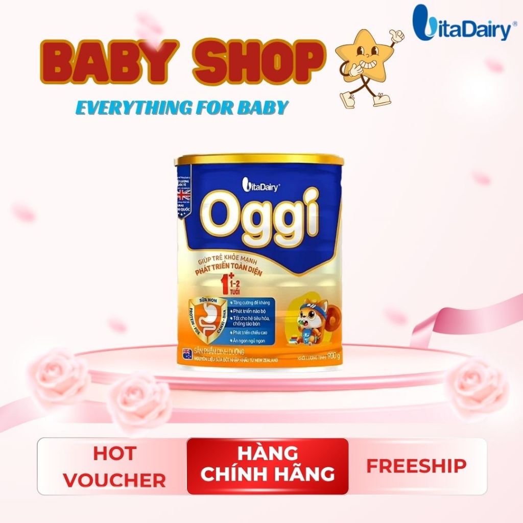 Sữa Phát triển toàn diện Oggi 1+ 800g - Vitadairy - Giá tốt nhất - Hàng chính hãng