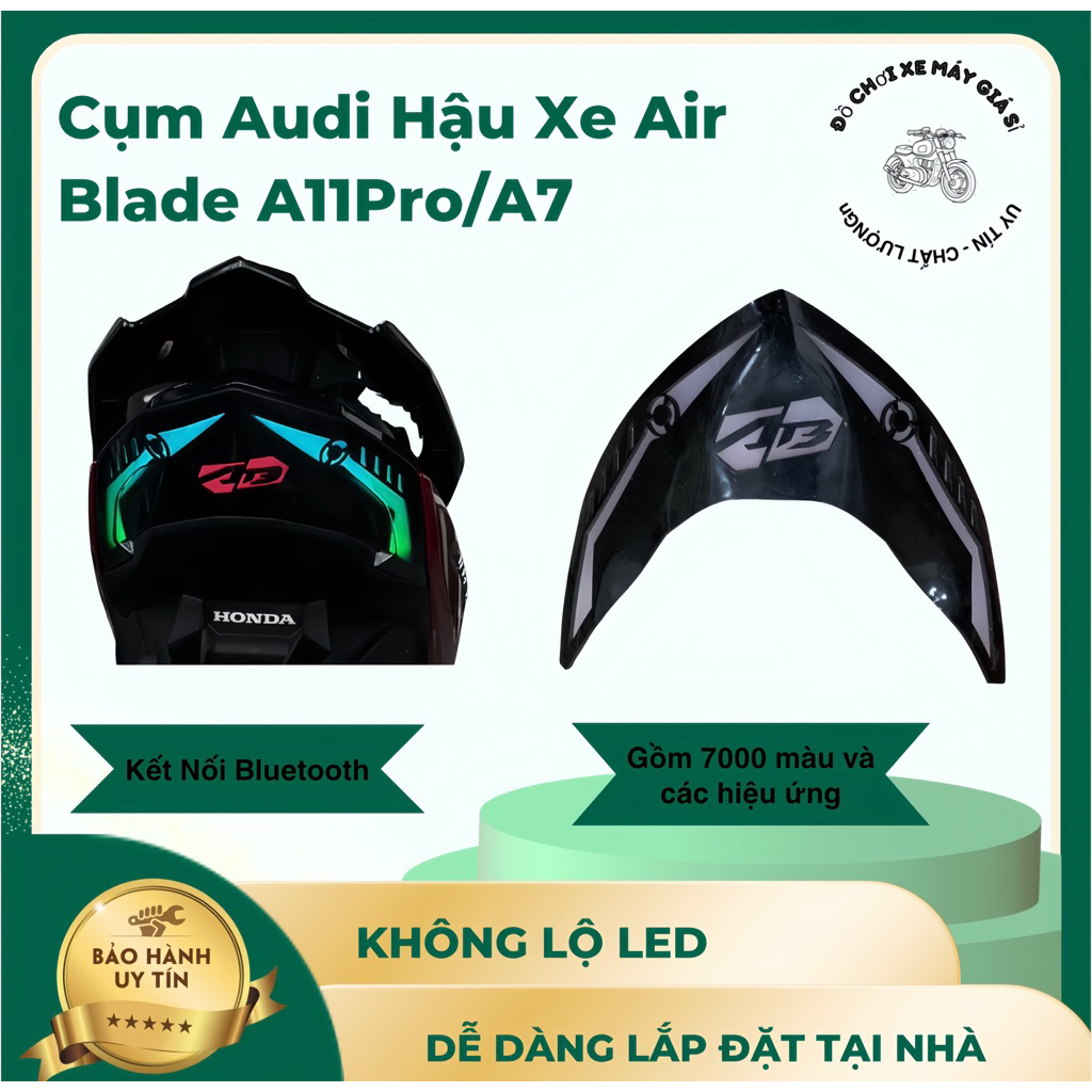 Cụm Đèn Hậu Audi Cho Xe AB 2020-2025 đã vào Led sẵn (Air Blade)