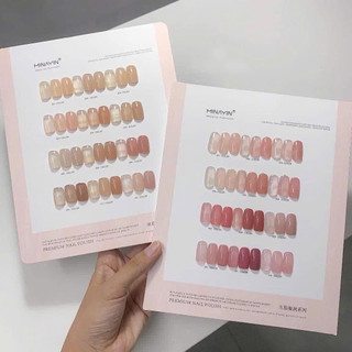  Set sơn gel thạch Minayin 12 màu chính hãng chất sơn đăc mướt   tặng kèm bảng màu   