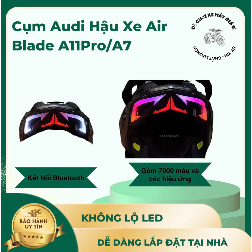Cụm Đèn Hậu Audi Cho Xe AB 2020/2025 đã vào Led sẵn (Air Blade)