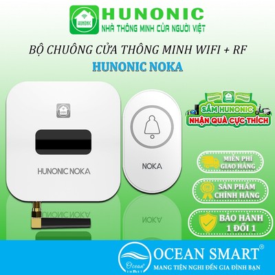 Chuông Cửa Không Dây RF Thông Minh Hunonic Noka, Chuông Cửa Thông Báo Qua Điện Thoại - NOKASVBELL