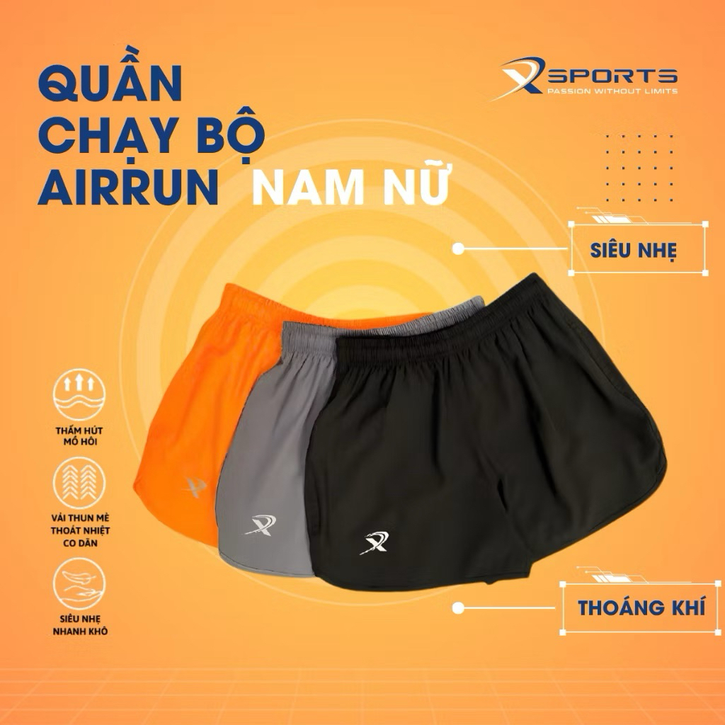 QUẦN CHẠY BỘ AIRRUN DÀNH CHO NAM NỮ MS359 XSPORTS VIỆT NAM