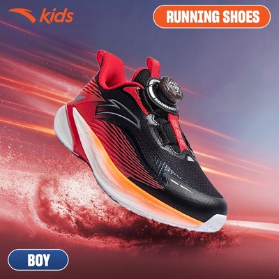 ANTA Kids Wave 4.0 Giày Chạy Thể Thao Bé trai 3125D9905 Size 28-32. Khóa Xoay Tiện Lợi, Đàn Hồi, Êm Nhẹ